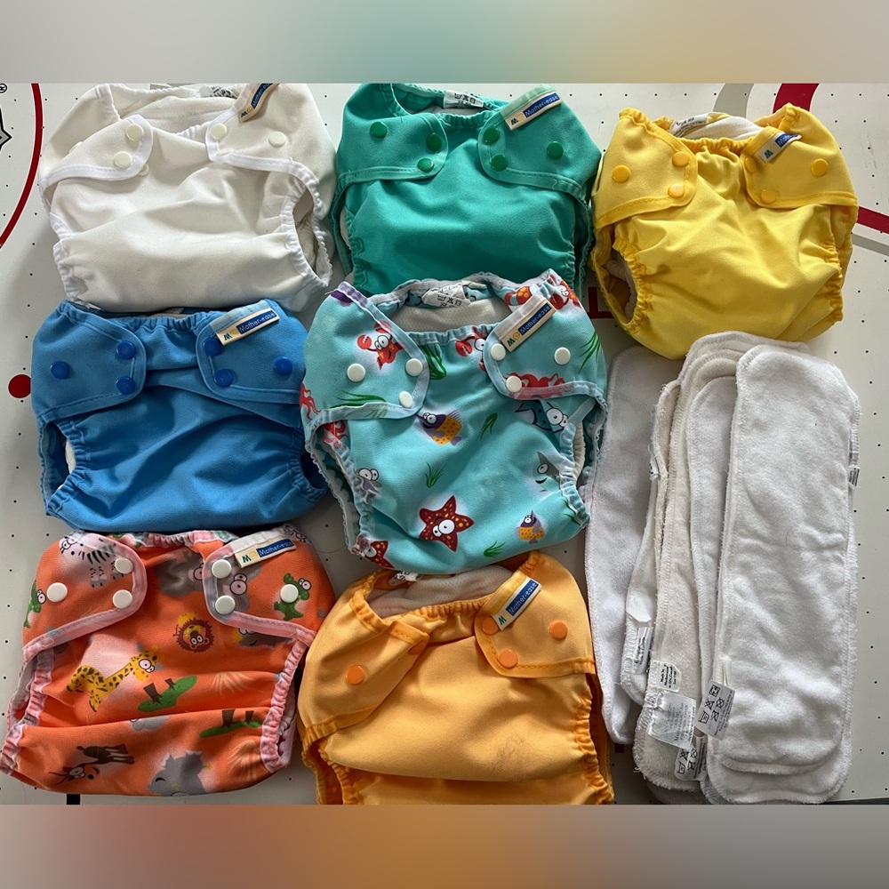 Lot of Motherease Cloth Diapers size Large (20-35lbs)
